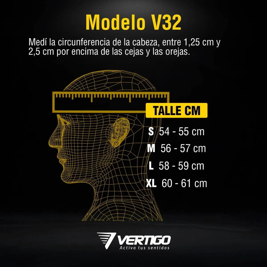 Casco Integral Moto Vertigo V32 Influence