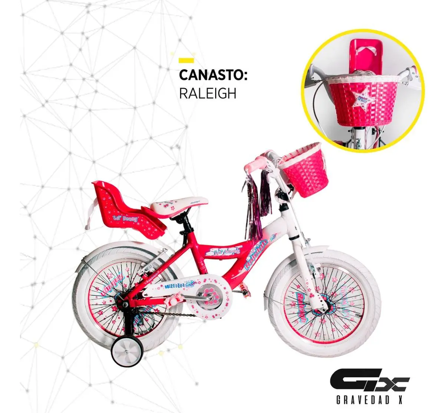 Bicicleta Raleigh Niña R16 4-6 Años Lilhon