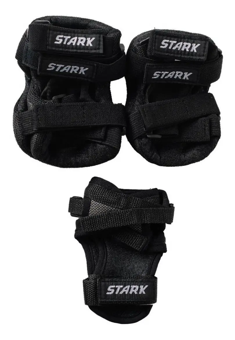 Kit Protecciones Black Stark P/ Rollers, skate