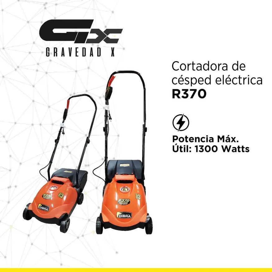 Cortadora Césped 1300w 2 Posiciones De Corte