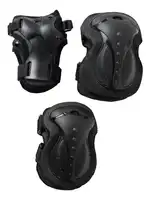 Kit Protecciones Black Stark P/ Rollers, skate