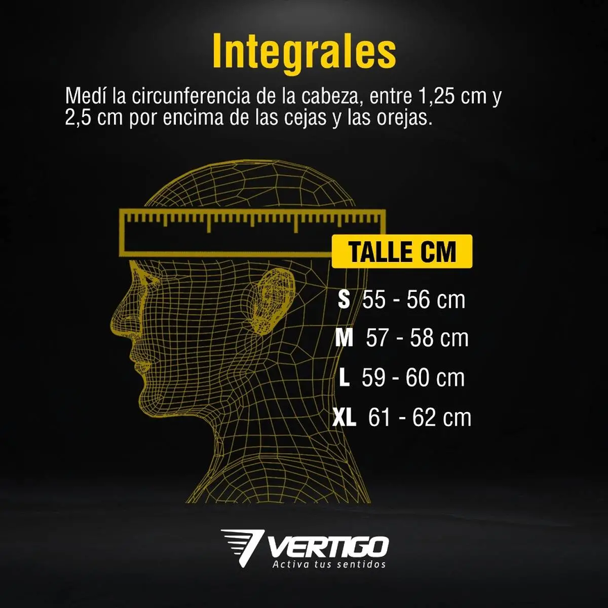 Casco Moto Vertigo V50 Dark Edicion Especial