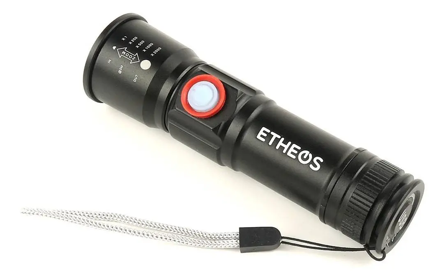 Linterna Tactica Recargable Usb Etheos 3w 100m