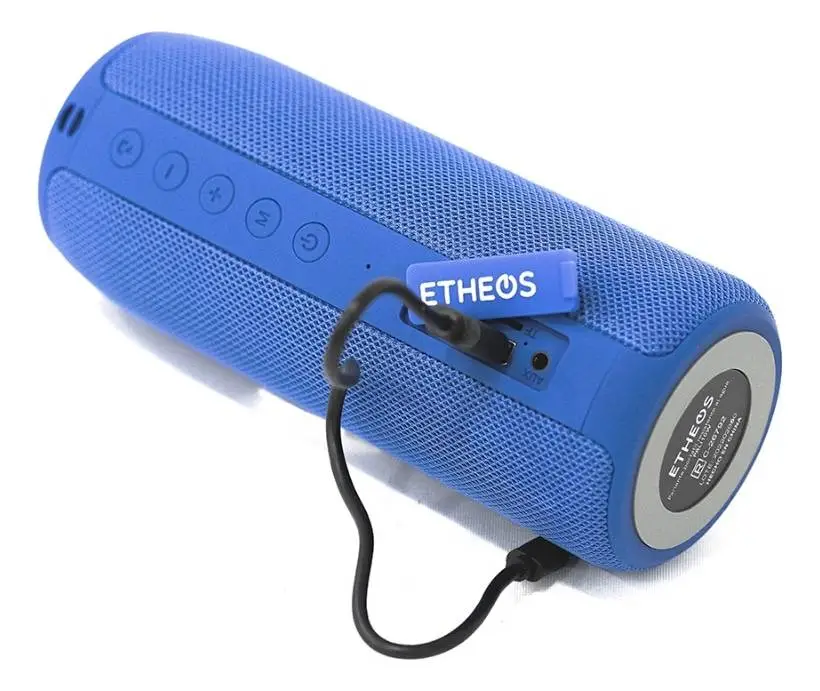 Parlante Portátil Etheos Bluetooth 10m Alcance 10w Azul