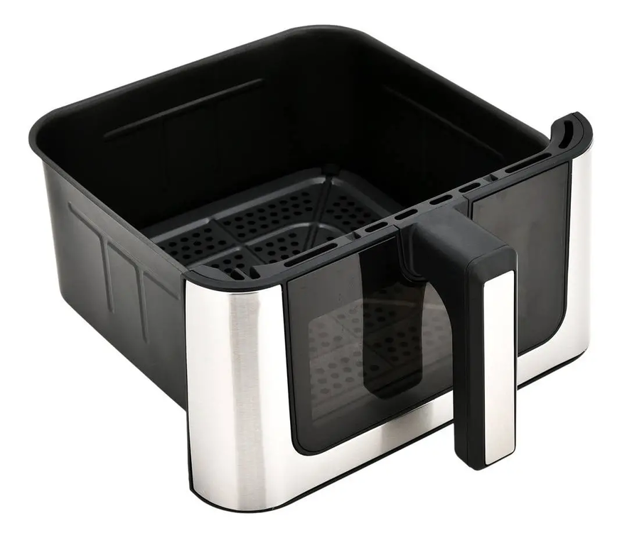 Freidora De Aire Digital 8 L Sin Aceite Negro-plateado Vonne
