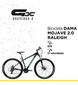 Bicicleta Mtb Raleigh Mojave 2.0 Dama R29-21v Alum