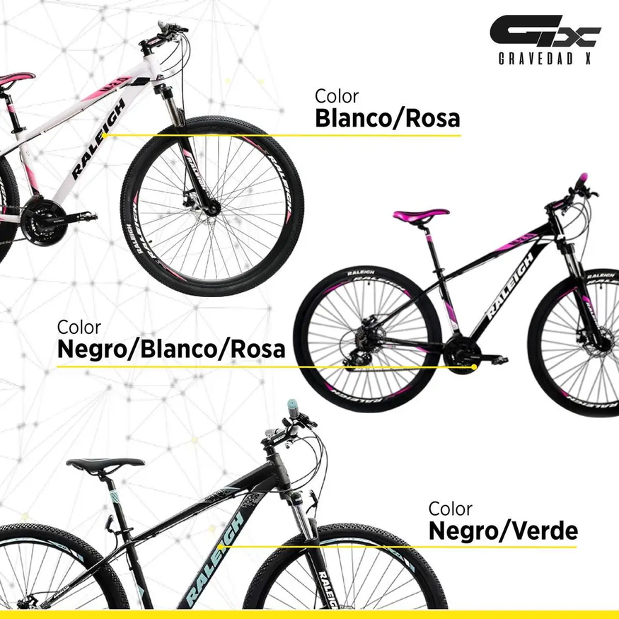 Bicicleta Mtb Raleigh Mojave 2.0 Dama R29-21v Alum