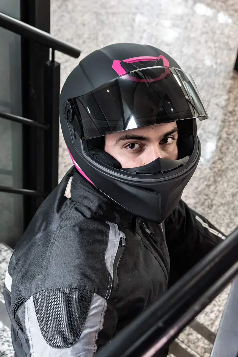 Casco Moto Integral Vertigo V50 Lighter Alerón Sólido