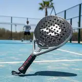 Paleta Padel Atila Bleda Carbono 12k Diamante Eva Soft