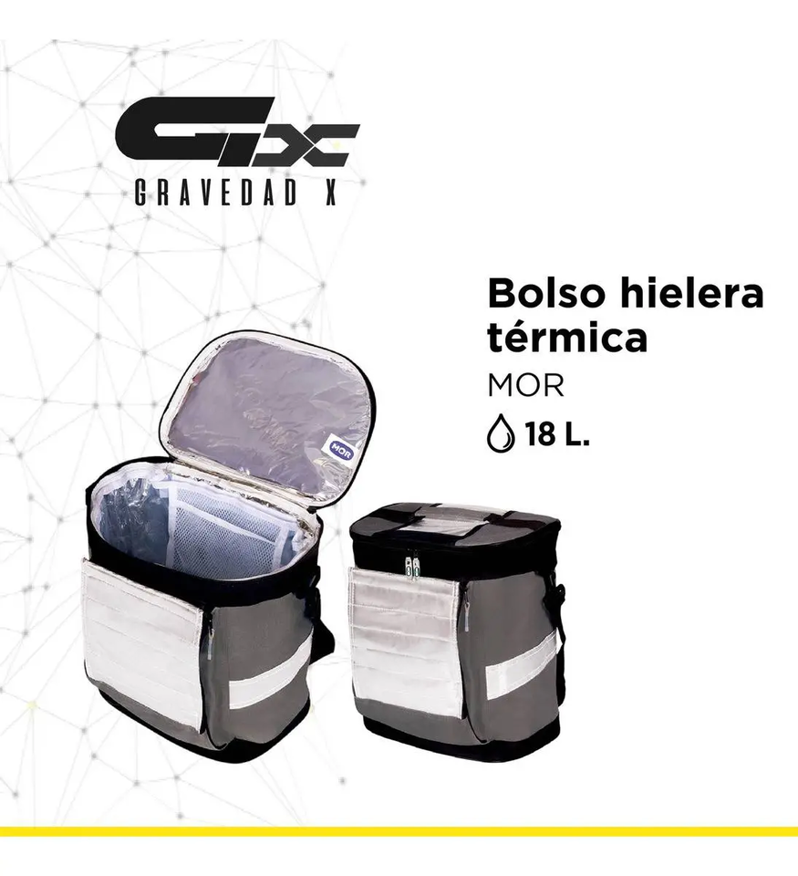 Bolso Hielera Térmica 18 L Mor Práctica Camping