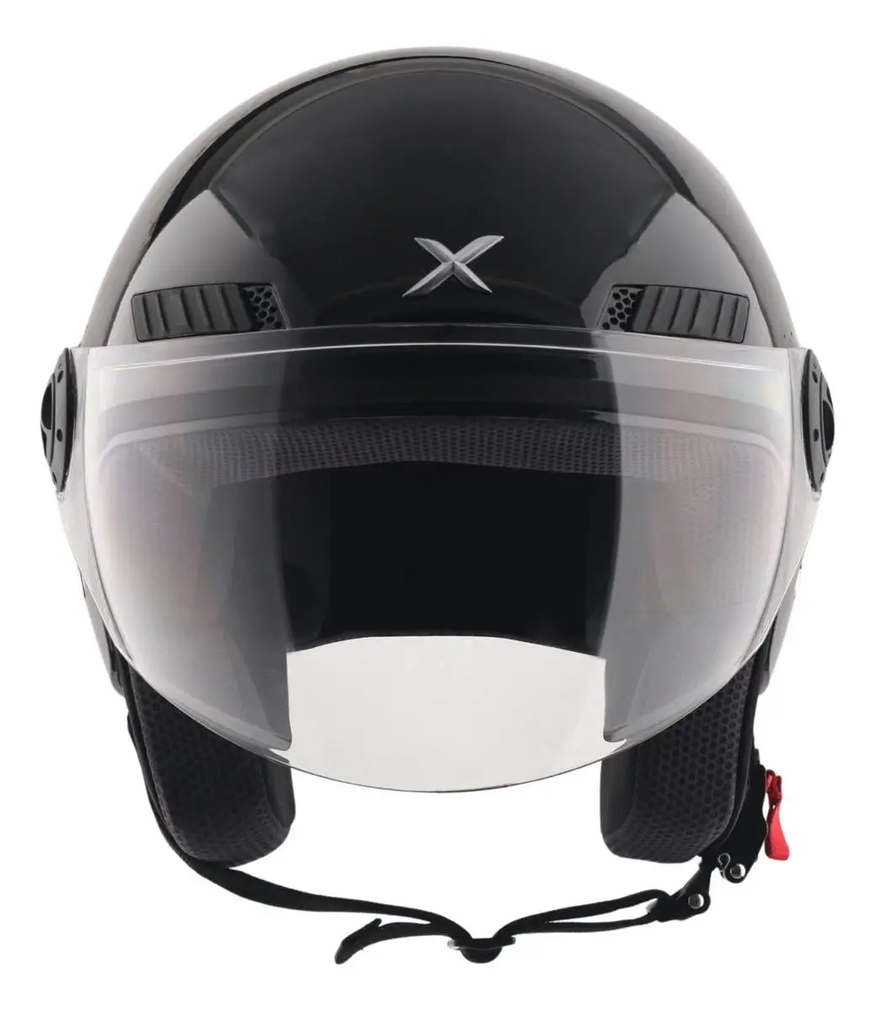 Casco Moto Abierto Con Visor Axor Kioto Solid Doble Certificación