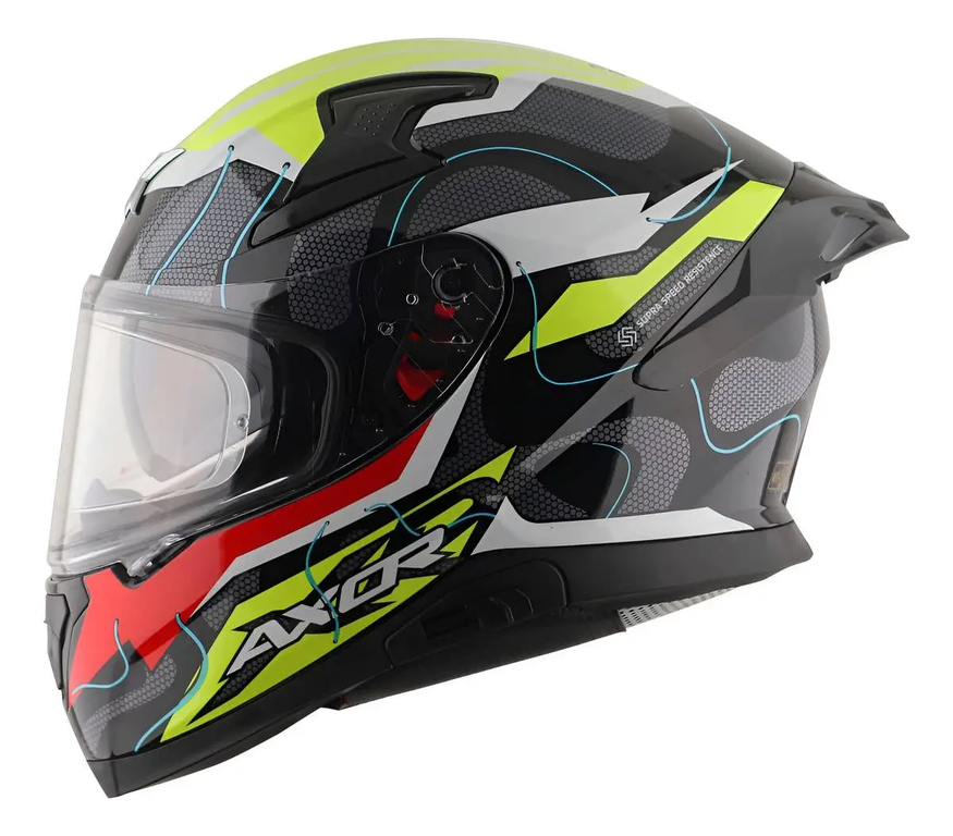 Casco Moto Integral Axor Apex GRAFICAS Doble Visor Apto Pinlock