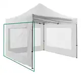 Gazebo Con Paredes Plegable Autoarmable Acero 3x3 Camping Impermeable