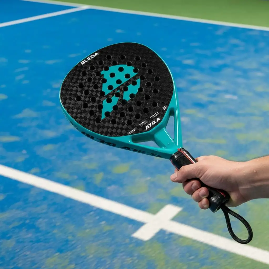 Paleta Padel Atila Bleda Carbono 12k Diamante Eva Soft