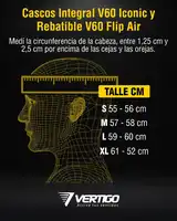 Casco Moto Vertigo V60 Iconic Doble Visor