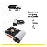 Anafe Para Camping Compacto A Gas Butano Kushiro