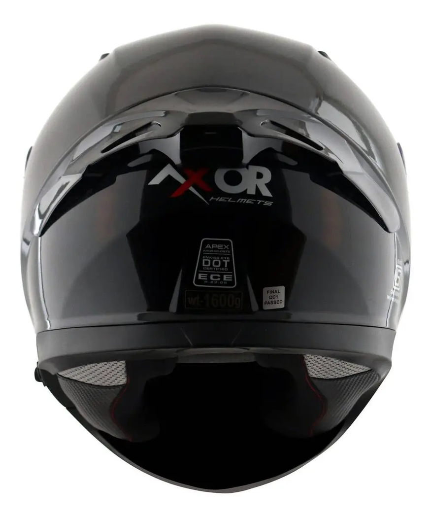 Casco Moto Integral Axor Apex SOLID Doble Visor Apto Pinlock