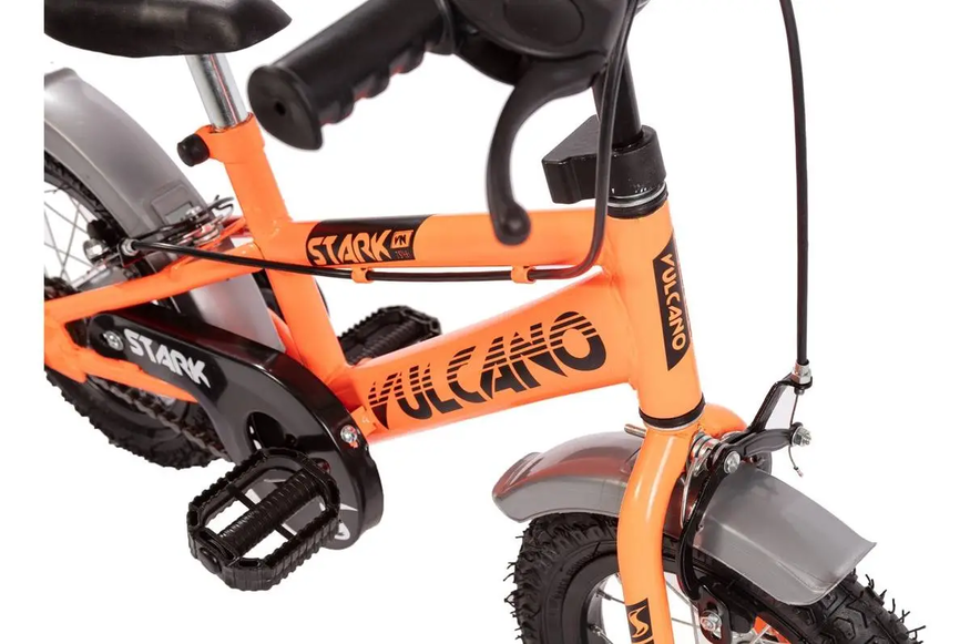 Bicicleta R12 Vulcano Stark Acero Con Rueditas Varones