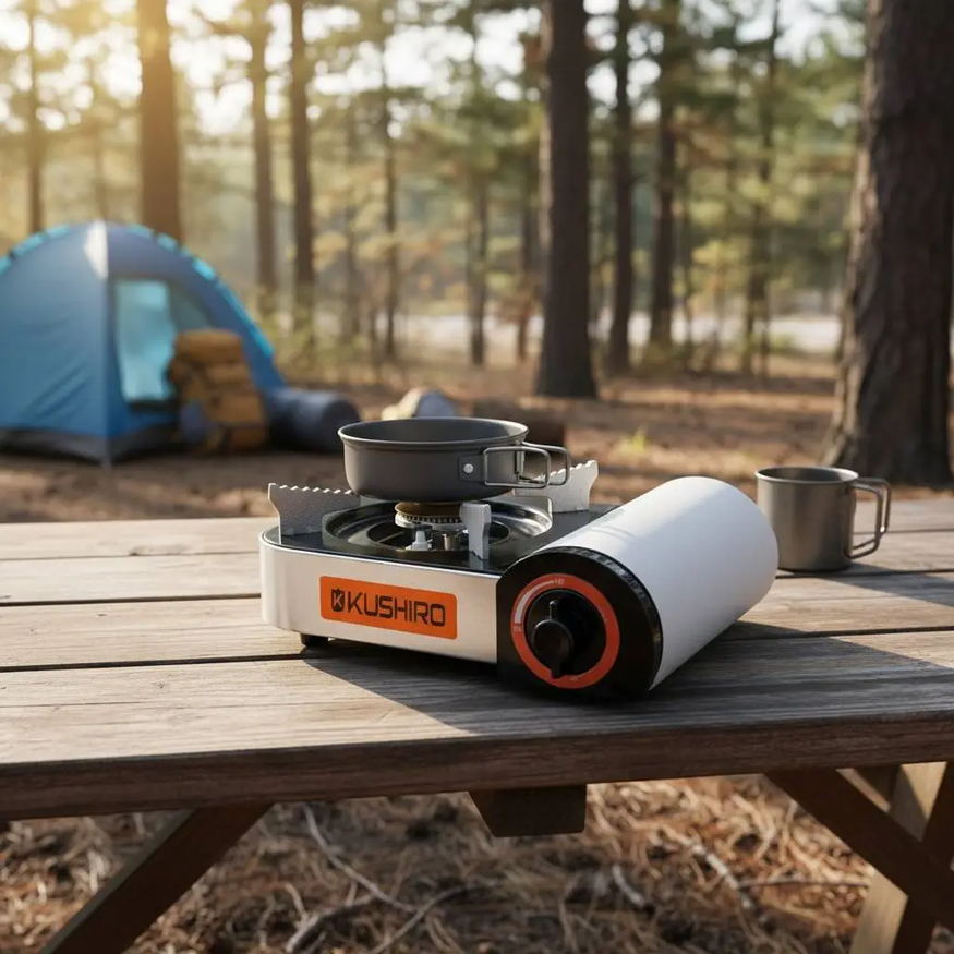 Anafe Para Camping Compacto A Gas Butano Kushiro