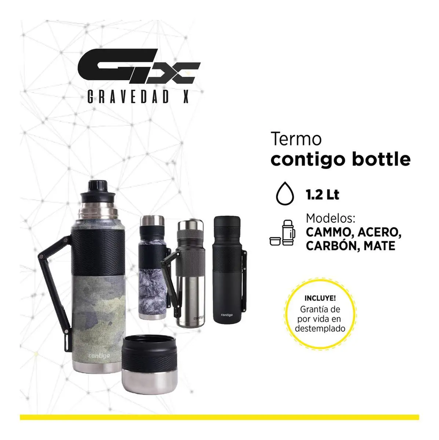 Termo Contigo Bottle Acero Inoxidable 1.2l