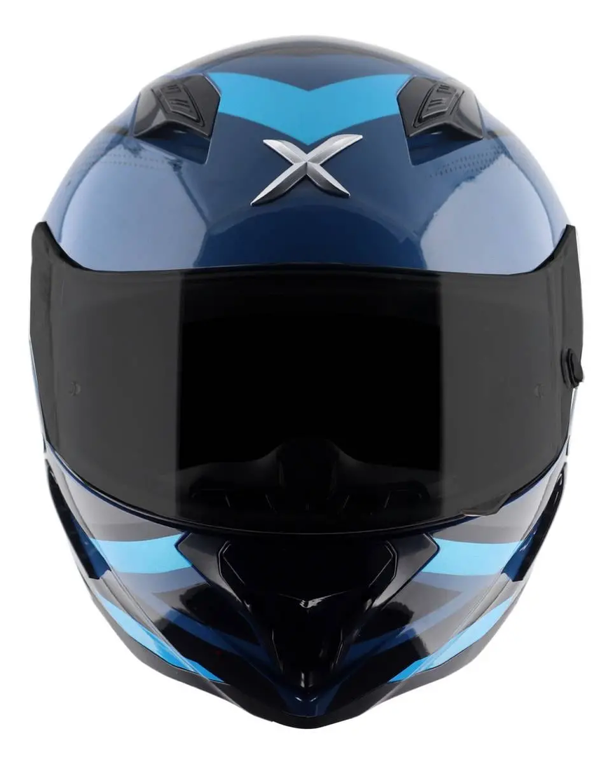 Casco Moto Integral Axor Hunter Alerón Doble Certificación
