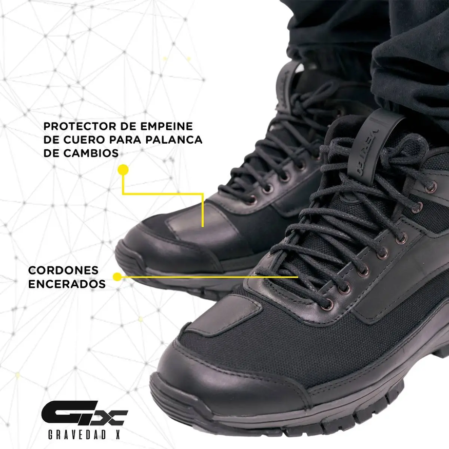 Zapatilla Moto Vertigo Alta Vs1 Urban 100% Cuero