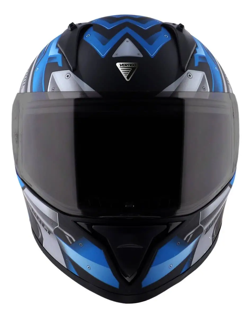 Casco Moto Integral Vertigo Bolt Martial Alerón Visor Fume