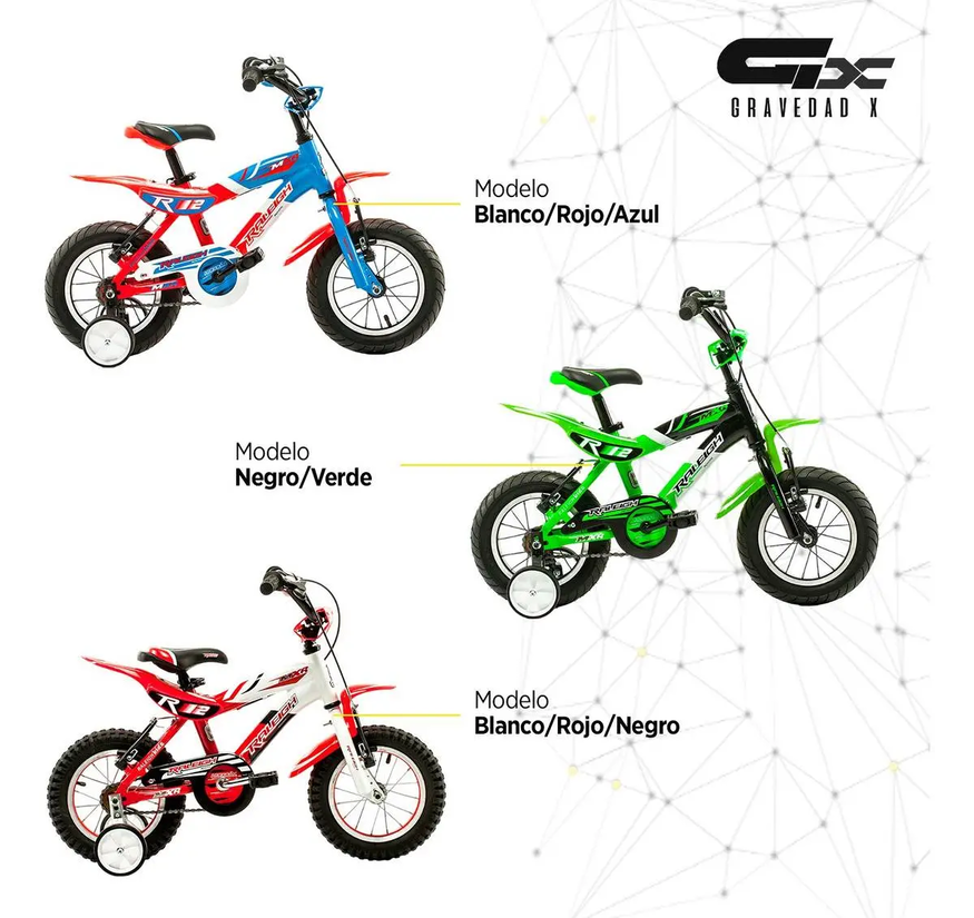 Bicicleta Niño Raleigh Mxr R12 2 - 4 Años