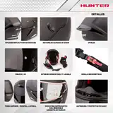 Casco Moto Integral Axor Hunter Alerón Doble Certificación
