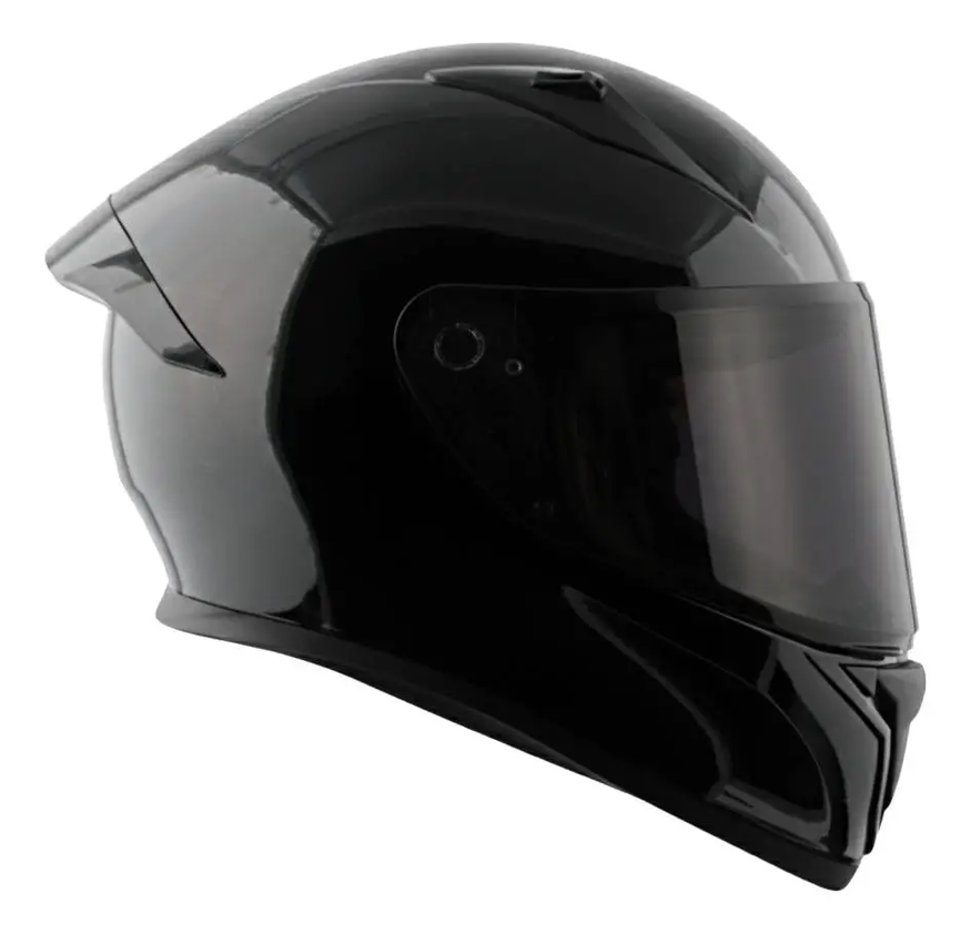 Casco Moto Integral Vertigo Bolt Alerón Visor Fume