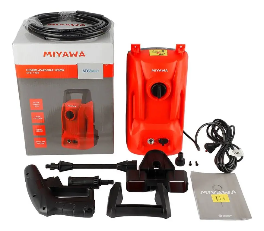 Hidrolavadora Mywash 1200w Manguera Cable Jardin Auto Hogar