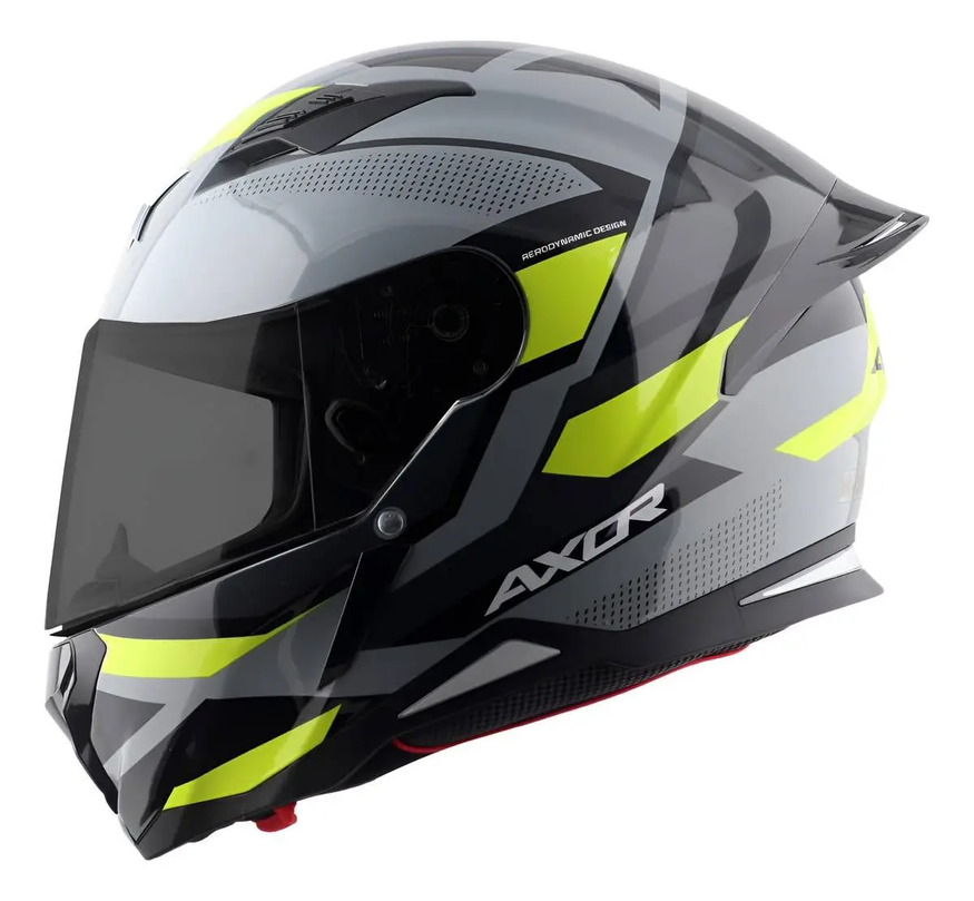 Casco Moto Integral Axor Hunter Alerón Doble Certificación