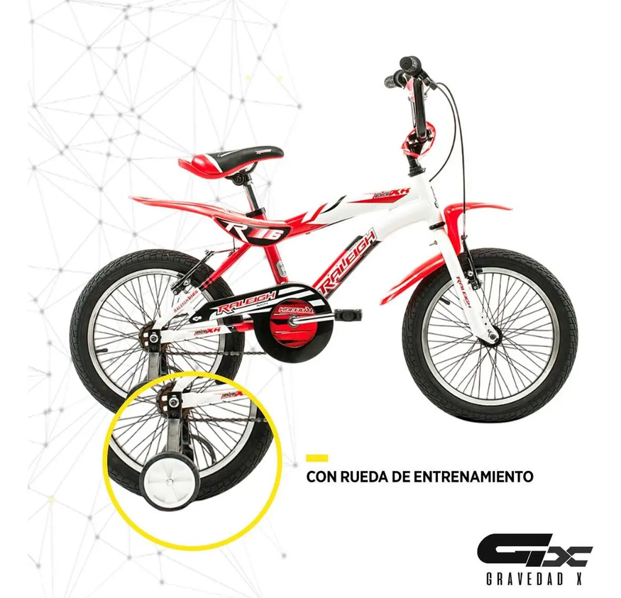 Bicicleta Niño Raleigh Mxr R16 4 - 8 Años