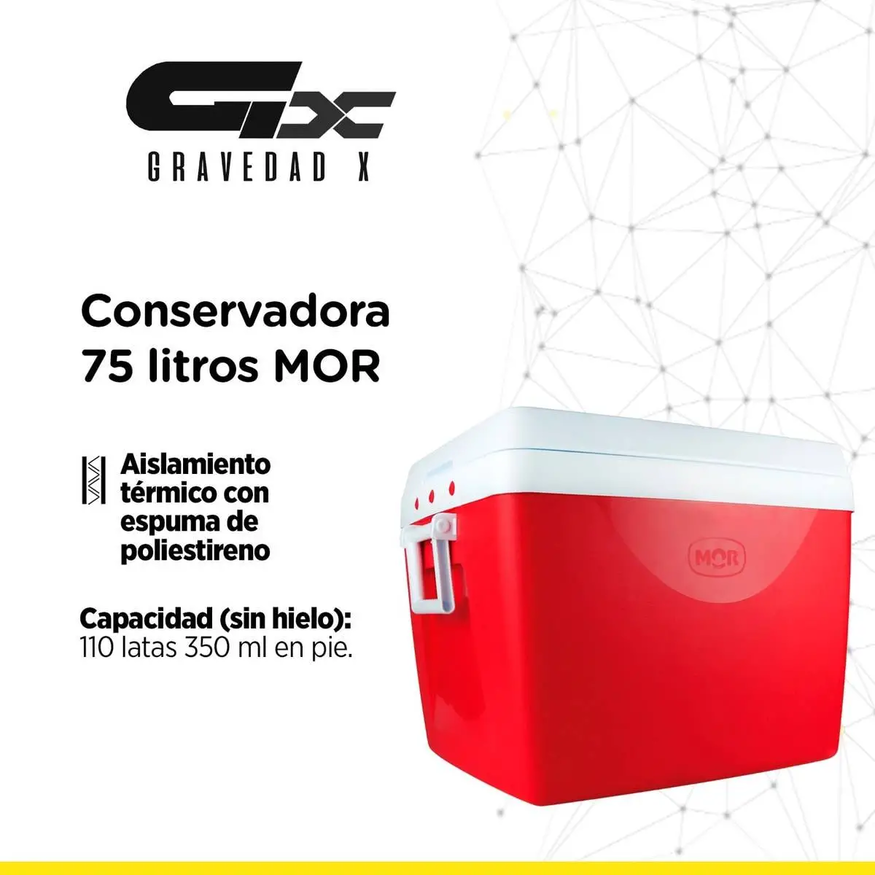 Conservadora 75l Aislamiento Térmico Porta Objeto