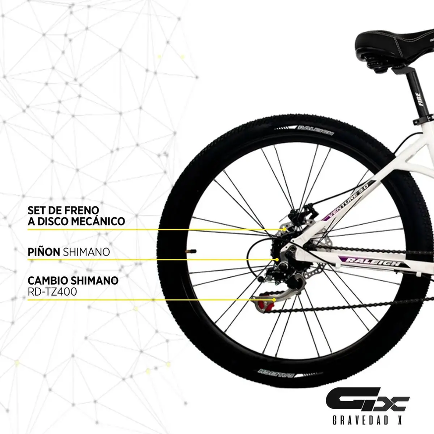 Bicicleta Raleigh Venture27.5 Aluminio Suspensión