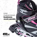 Rollers Patin Stark Black Extensible Ruedas Pu