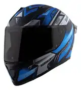 Casco Moto Integral Vertigo Bolt Martial Alerón Visor Fume