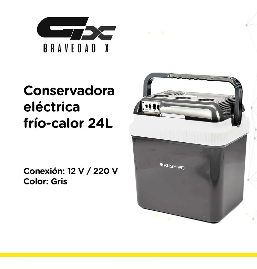 Conservadora Eléctrica 24l Frio Calor 12v Kushiro