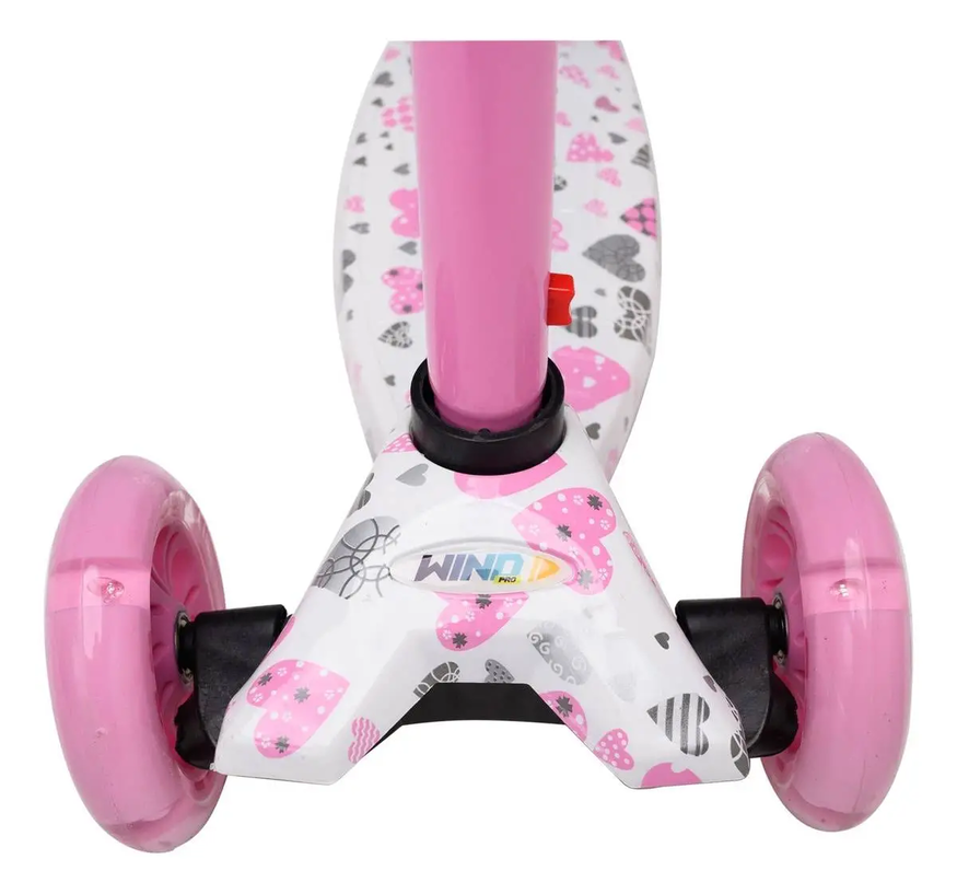 Monopatín Infantil Wind Rainbow 3 Ruedas Led Aluminio