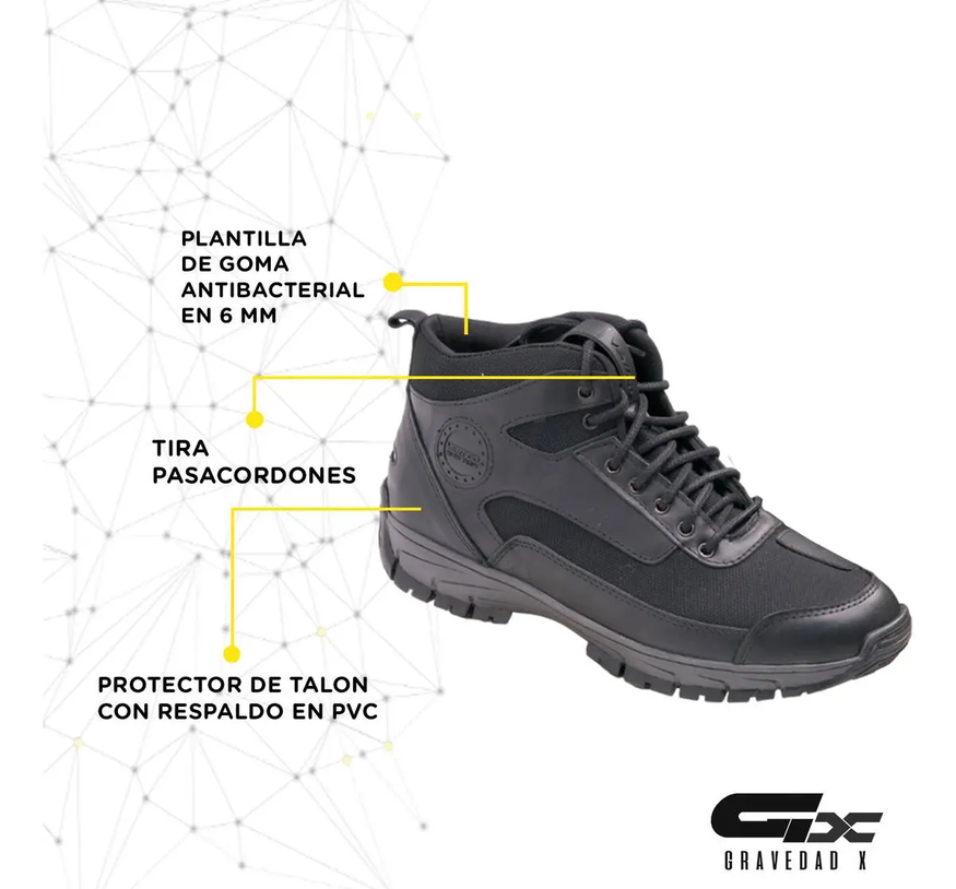 Zapatilla Moto Vertigo Alta Vs1 Urban 100% Cuero