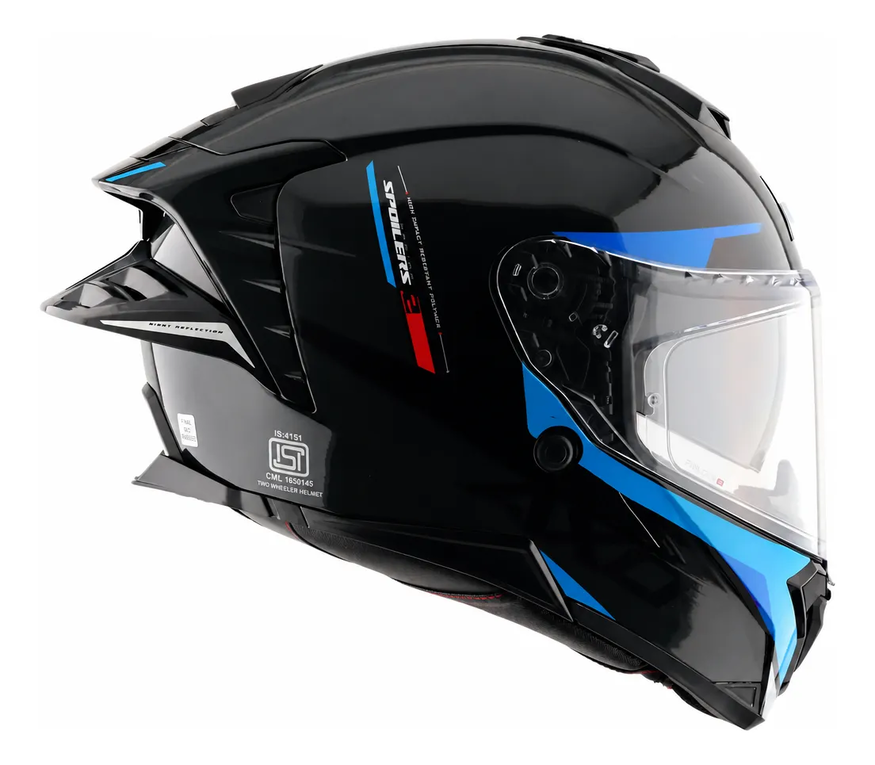 Casco Moto Axor Brutale Doble Visor Con Pinlock Incorporado Doble Alerón