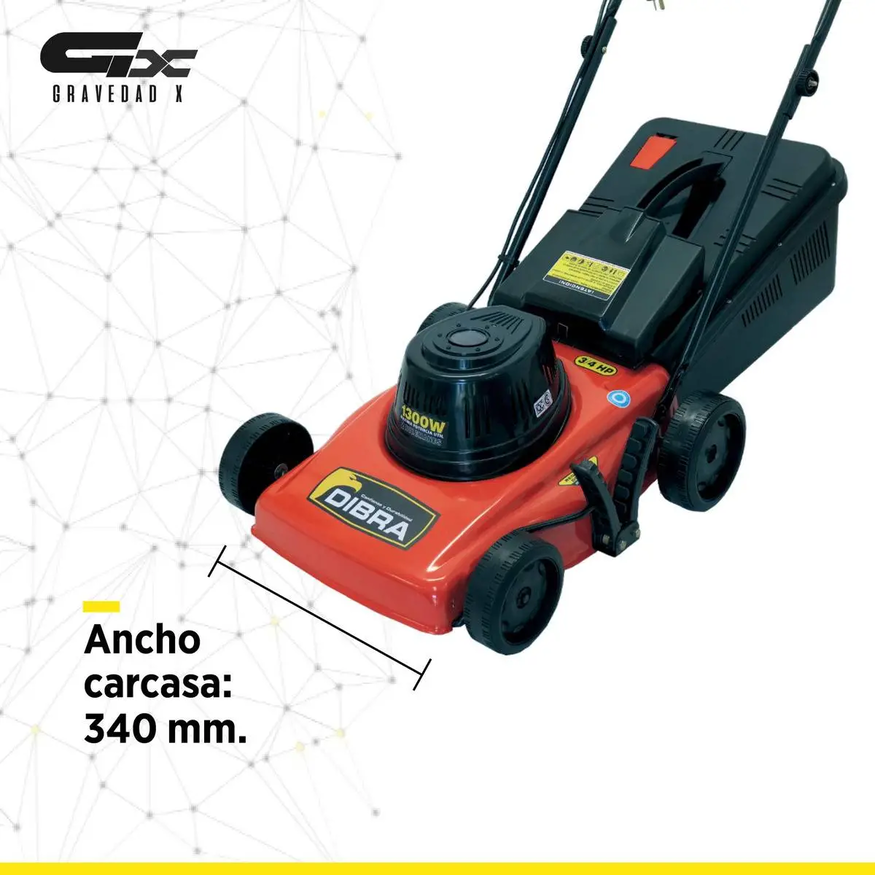 Cortadora De Césped Dibra Grama Bahiana 1600 Watts