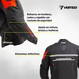Campera Vertigo Cordura Desmontable Protecciones