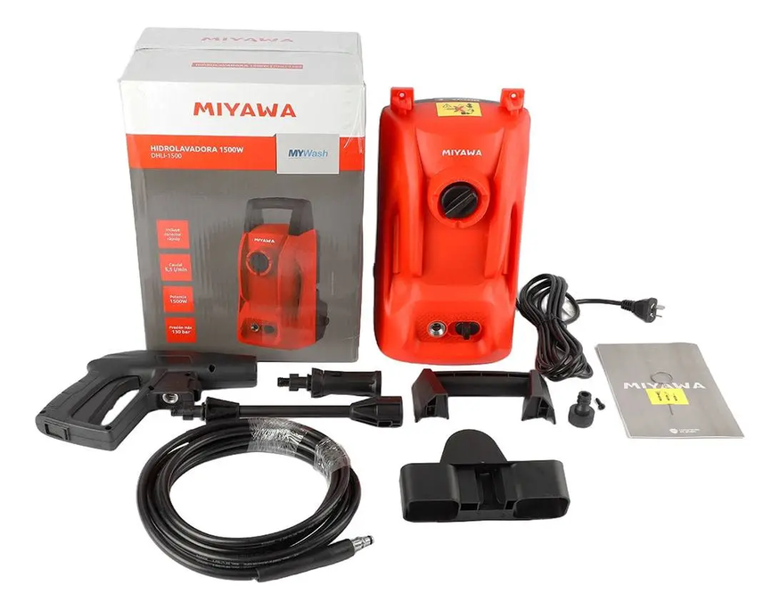 Hidrolavadora Mywash 1500w Manguera Cable Jardin Auto Hogar
