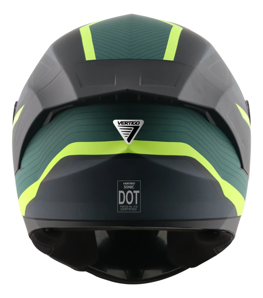 Casco Moto Integral Vertigo Sonic Trigger Alerón Visor Fume