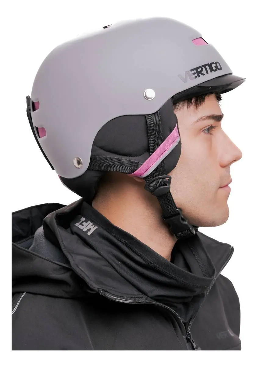 Casco Vertigo Aspen Snow Montaña Ski Gris/Fucsia
