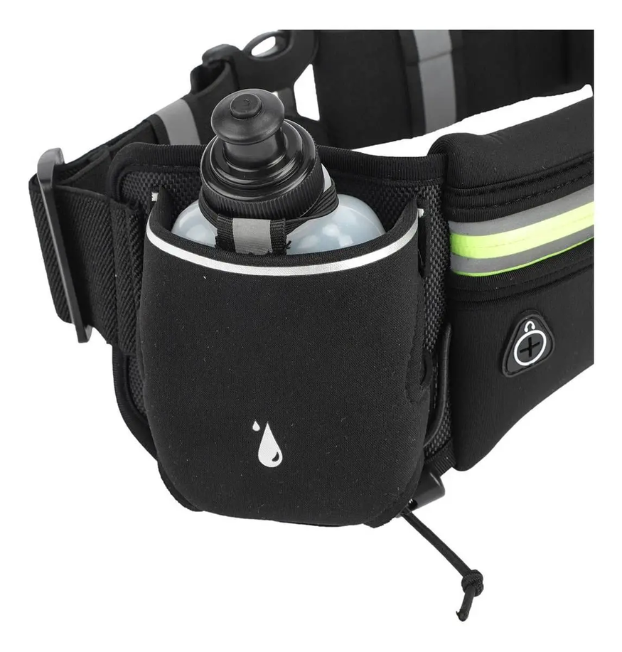 Cinturón Hidratación Ajustable 2 Botellas Trekking
