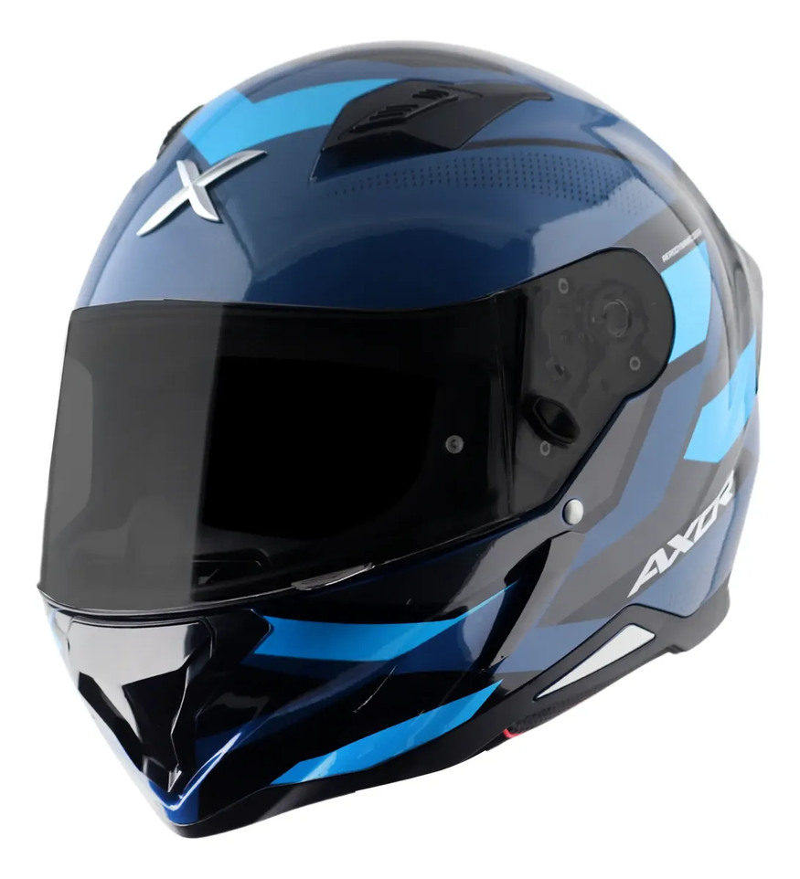 Casco Moto Integral Axor Hunter Alerón Doble Certificación