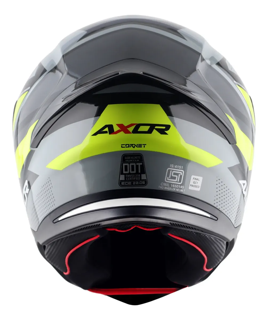 Casco Moto Integral Axor Hunter Alerón Doble Certificación