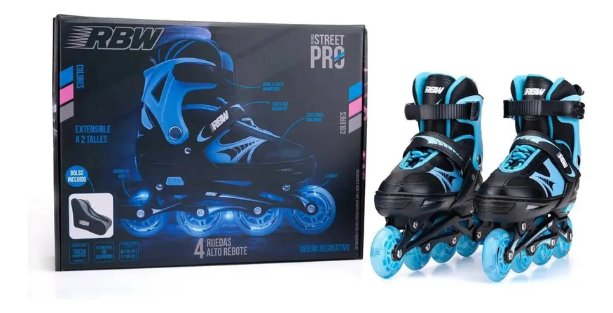 Rollers Patin Infantiles Extensibles Rbw 4 Ruedas Street Pro